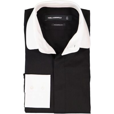 KARL LAGERFELD Herren Hemden blau Baumwolle blau 41 male KARL LAGERFELD Herren Hemden blau Baumwolle blau 41 male