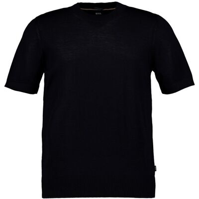 Boss Black Herren T-Shirt schwarz Merinowolle schwarz XL male Boss Black Herren T-Shirt schwarz Merinowolle schwarz XL male