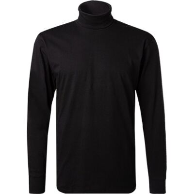 RAGMAN Herren Rollkragenshirt schwarz Baumwolle unifarben schwarz L male RAGMAN Herren Rollkragenshirt schwarz Baumwolle unifarben schwarz L male