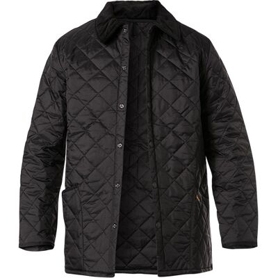 Barbour Herren Steppjacke schwarz Mikrofaser unifarben schwarz XL male Barbour Herren Steppjacke schwarz Mikrofaser unifarben schwarz XL male