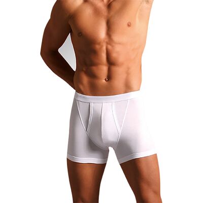 Novila Herren Trunk weiß Baumwolle unifarben weiß 5 (M) male Novila Herren Trunk weiß Baumwolle unifarben weiß 5 (M) male