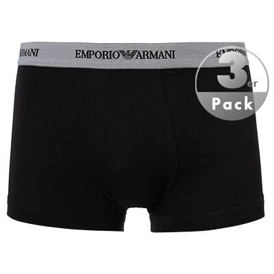 Giorgio Armani EMPORIO ARMANI Herren Trunks schwarz Baumwolle unifarben schwarz 4 (S) male Giorgio Armani EMPORIO ARMANI Herren Trunks schwarz Baumwolle unifarben schwarz 4 (S) male
