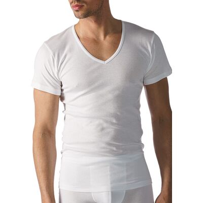 Mey Herren T-Shirt weiß Baumwolle unifarben weiß 7 (XL) male Mey Herren T-Shirt weiß Baumwolle unifarben weiß 7 (XL) male