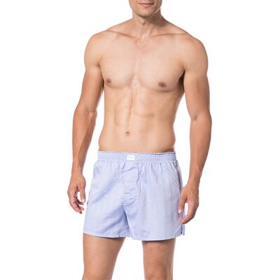Novila Herren Boxershorts blau Baumwolle unifarben blau 52 male Novila Herren Boxershorts blau Baumwolle unifarben blau 52 male
