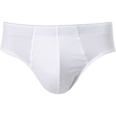HANRO Herren Slip weiß Baumwolle unifarben weiß 5 (M) male HANRO Herren Slip weiß Baumwolle unifarben weiß 5 (M) male