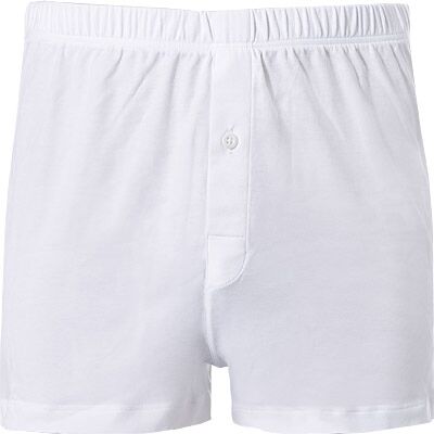 HANRO Herren Boxershort weiß Baumwolle unifarben weiß 8 (XXL) male HANRO Herren Boxershort weiß Baumwolle unifarben weiß 8 (XXL) male
