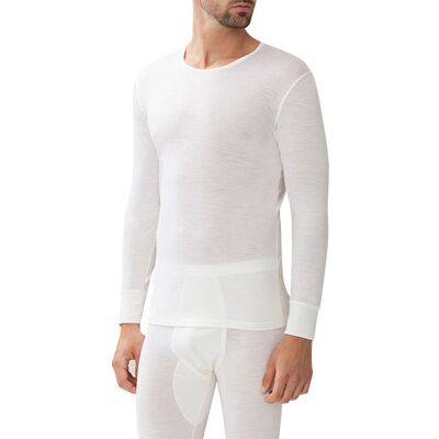 Zimmerli Herren Longsleeve weiß Wool unifarben weiß 5 (M) male Zimmerli Herren Longsleeve weiß Wool unifarben weiß 5 (M) male