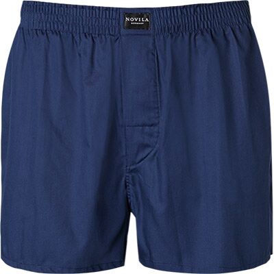 Novila Herren Boxershorts blau Baumwolle unifarben blau 56 male Novila Herren Boxershorts blau Baumwolle unifarben blau 56 male