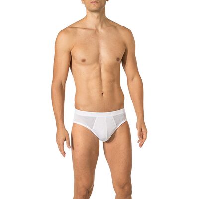 Novila Herren Slip weiß Baumwolle unifarben weiß 5 (M) male Novila Herren Slip weiß Baumwolle unifarben weiß 5 (M) male