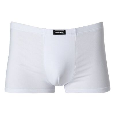 bruno banani Herren Trunk weiß Baumwolle unifarben weiß 5 (M) male bruno banani Herren Trunk weiß Baumwolle unifarben weiß 5 (M) male