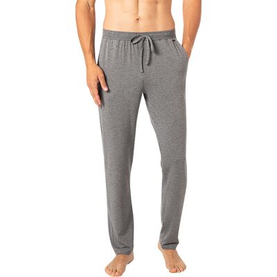 HANRO Herren Pyjamahose grau Jersey-Baumwolle unifarben grau XXL male HANRO Herren Pyjamahose grau Jersey-Baumwolle unifarben grau XXL male