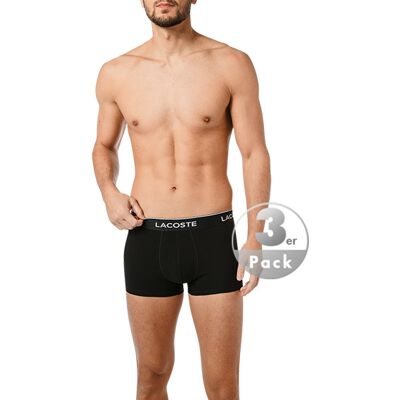 LACOSTE Herren Trunks schwarz Baumwolle unifarben schwarz 6 (L) male LACOSTE Herren Trunks schwarz Baumwolle unifarben schwarz 6 (L) male