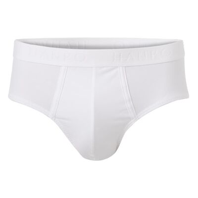 HANRO Herren Slip weiß Baumwolle unifarben weiß 8 (XXL) male HANRO Herren Slip weiß Baumwolle unifarben weiß 8 (XXL) male