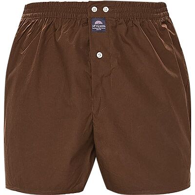 MC ALSON Herren Boxershorts braun Baumwolle unifarben braun 6 (L) male MC ALSON Herren Boxershorts braun Baumwolle unifarben braun 6 (L) male