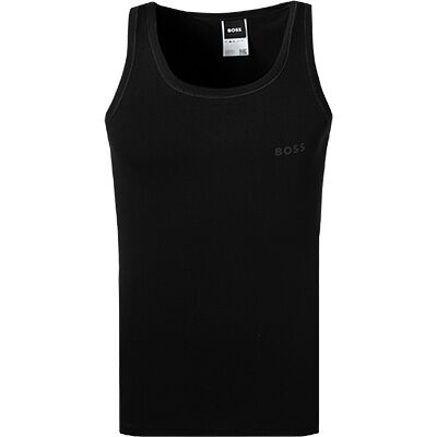 Boss Black Herren Tanktop schwarz Baumwolle unifarben schwarz 6 (L) male Boss Black Herren Tanktop schwarz Baumwolle unifarben schwarz 6 (L) male