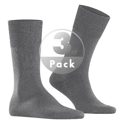 Falke Herren Socken grau Baumwolle unifarben grau 45-46 male Falke Herren Socken grau Baumwolle unifarben grau 45-46 male