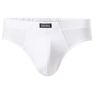 Ermenegildo Zegna Herren Slip weiß Viskose unifarben weiß 9 (3XL) male Ermenegildo Zegna Herren Slip weiß Viskose unifarben weiß 9 (3XL) male
