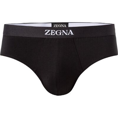 Ermenegildo Zegna Herren Slip schwarz Baumwolle unifarben schwarz 9 (3XL) male Ermenegildo Zegna Herren Slip schwarz Baumwolle unifarben schwarz 9 (3XL) male