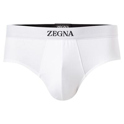 Ermenegildo Zegna Herren Slip weiß Baumwolle unifarben weiß 4 (S) male Ermenegildo Zegna Herren Slip weiß Baumwolle unifarben weiß 4 (S) male