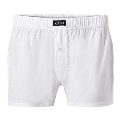 Ermenegildo Zegna Herren Boxershorts weiß Baumwolle unifarben weiß 7 (XL) male Ermenegildo Zegna Herren Boxershorts weiß Baumwolle unifarben weiß 7 (XL) male