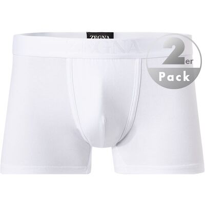 Ermenegildo Zegna Herren Trunks weiß Baumwolle unifarben weiß 8 (XXL) male Ermenegildo Zegna Herren Trunks weiß Baumwolle unifarben weiß 8 (XXL) male