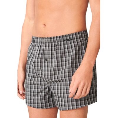 Schiesser Herren Boxershorts grau Baumwolle gemustert grau 8 (XXL) male Schiesser Herren Boxershorts grau Baumwolle gemustert grau 8 (XXL) male