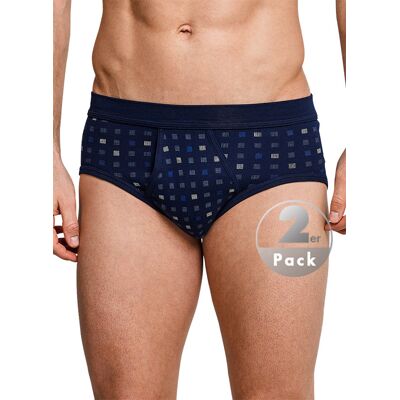 Schiesser Herren Slips blau Baumwolle gemustert blau 9 (3XL) male Schiesser Herren Slips blau Baumwolle gemustert blau 9 (3XL) male