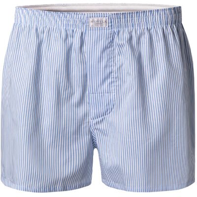 Novila Herren Boxershorts blau Baumwolle gestreift blau 60 male Novila Herren Boxershorts blau Baumwolle gestreift blau 60 male