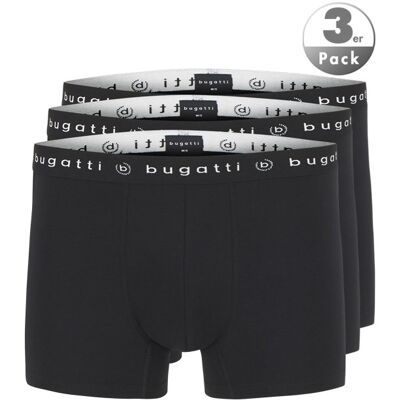 Bugatti Herren Trunks schwarz Baumwolle unifarben schwarz 5 (M) male Bugatti Herren Trunks schwarz Baumwolle unifarben schwarz 5 (M) male
