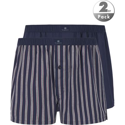 Bugatti Herren Boxershorts blau Baumwolle gestreift blau 8 (XXL) male Bugatti Herren Boxershorts blau Baumwolle gestreift blau 8 (XXL) male