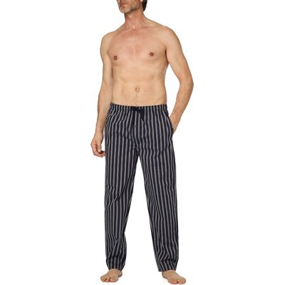 Bugatti Herren Pyjamahose blau Baumwolle gestreift blau 56 (XXL) male Bugatti Herren Pyjamahose blau Baumwolle gestreift blau 56 (XXL) male