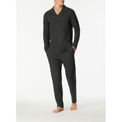 Schiesser Herren Pyjama blau Baumwolle unifarben blau 54 (XL) male Schiesser Herren Pyjama blau Baumwolle unifarben blau 54 (XL) male