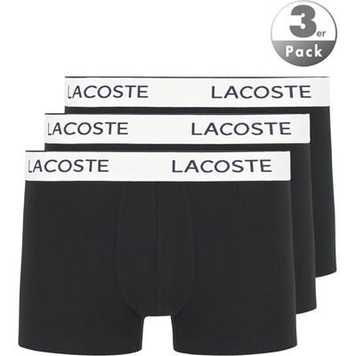 LACOSTE Herren Trunks schwarz Baumwolle unifarben schwarz 6 (L) male LACOSTE Herren Trunks schwarz Baumwolle unifarben schwarz 6 (L) male