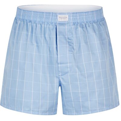Novila Herren Boxershorts blau Baumwolle gemustert blau 52 male Novila Herren Boxershorts blau Baumwolle gemustert blau 52 male