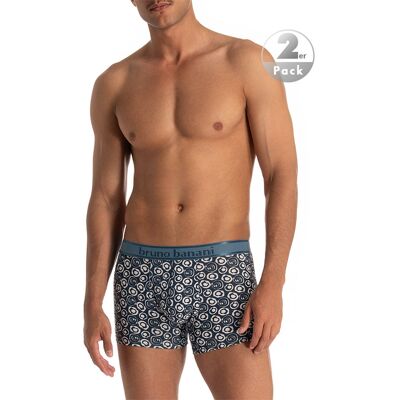 bruno banani Herren Trunks blau Baumwolle Geprintet blau 4 (S) male bruno banani Herren Trunks blau Baumwolle Geprintet blau 4 (S) male