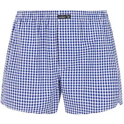 van Laack Herren Boxershorts blau Baumwolle gemustert blau 52 male van Laack Herren Boxershorts blau Baumwolle gemustert blau 52 male
