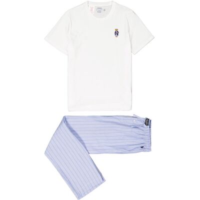 Polo Ralph Lauren Herren Schlafanzüge blau Baumwolle gestreift blau M male Polo Ralph Lauren Herren Schlafanzüge blau Baumwolle gestreift blau M male
