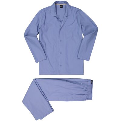 Boss Black Herren Pyjama blau Baumwolle unifarben blau L male Boss Black Herren Pyjama blau Baumwolle unifarben blau L male