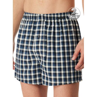 Schiesser Herren Boxershorts blau Baumwolle gemustert blau 8 (XXL) male Schiesser Herren Boxershorts blau Baumwolle gemustert blau 8 (XXL) male