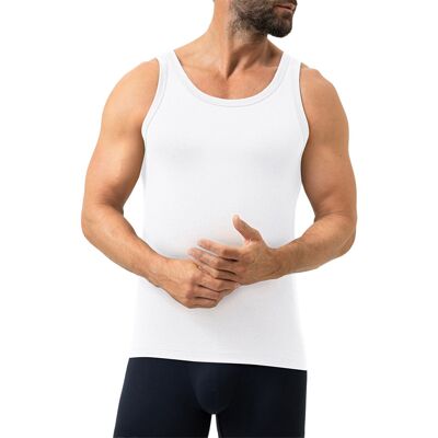 Mey Herren Tanktop weiß Viskose unifarben weiß 6 (L) male Mey Herren Tanktop weiß Viskose unifarben weiß 6 (L) male