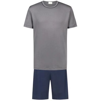 Mey Herren Pyjama grau Baumwolle unifarben grau XXL male Mey Herren Pyjama grau Baumwolle unifarben grau XXL male
