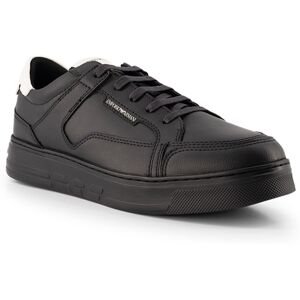 Giorgio Armani EMPORIO ARMANI Herren Sneaker schwarz Glattleder schwarz 43 (9) male Giorgio Armani EMPORIO ARMANI Herren Sneaker schwarz Glattleder schwarz 43 (9) male