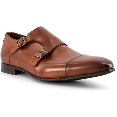 Floris van Bommel Herren Doppelmonkstrap braun Glattleder braun 44 (9,5) male Floris van Bommel Herren Doppelmonkstrap braun Glattleder braun 44 (9,5) male