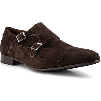 Floris van Bommel Herren Doppelmonkstrap braun Glattleder braun 44 (9,5) male Floris van Bommel Herren Doppelmonkstrap braun Glattleder braun 44 (9,5) male