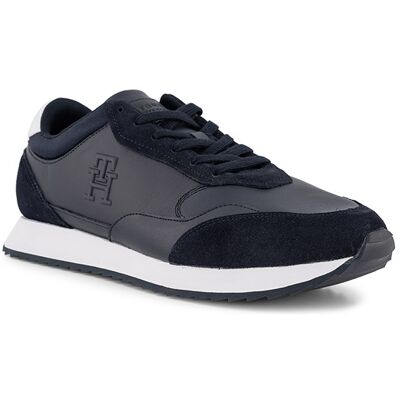Tommy Hilfiger Herren Sneaker blau Leder blau 46 (11) male Tommy Hilfiger Herren Sneaker blau Leder blau 46 (11) male