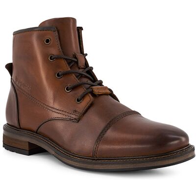 Bugatti Herren Stiefeletten braun Glattleder braun 42 (8) male Bugatti Herren Stiefeletten braun Glattleder braun 42 (8) male