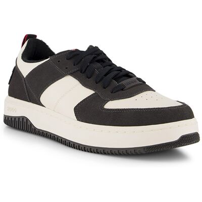 HUGO Herren Sneaker grau Glattleder grau 41 (7,5) male HUGO Herren Sneaker grau Glattleder grau 41 (7,5) male
