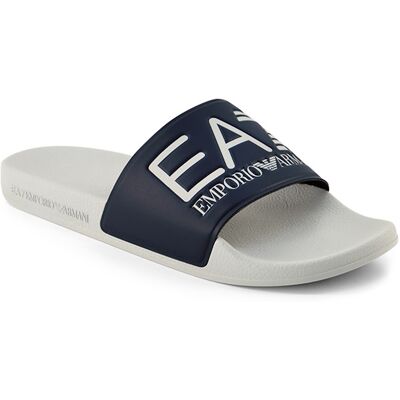 EA7 Herren Pantoletten blau Gummi blau 41 (7,5) male EA7 Herren Pantoletten blau Gummi blau 41 (7,5) male