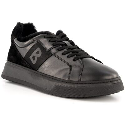 BOGNER Herren Sneaker schwarz Glattleder schwarz 40 (6,5) male BOGNER Herren Sneaker schwarz Glattleder schwarz 40 (6,5) male