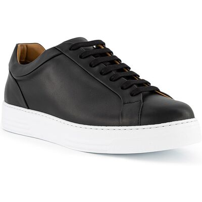 PRiME Shoes Herren Sneaker schwarz Glattleder schwarz 43 (9) male PRiME Shoes Herren Sneaker schwarz Glattleder schwarz 43 (9) male